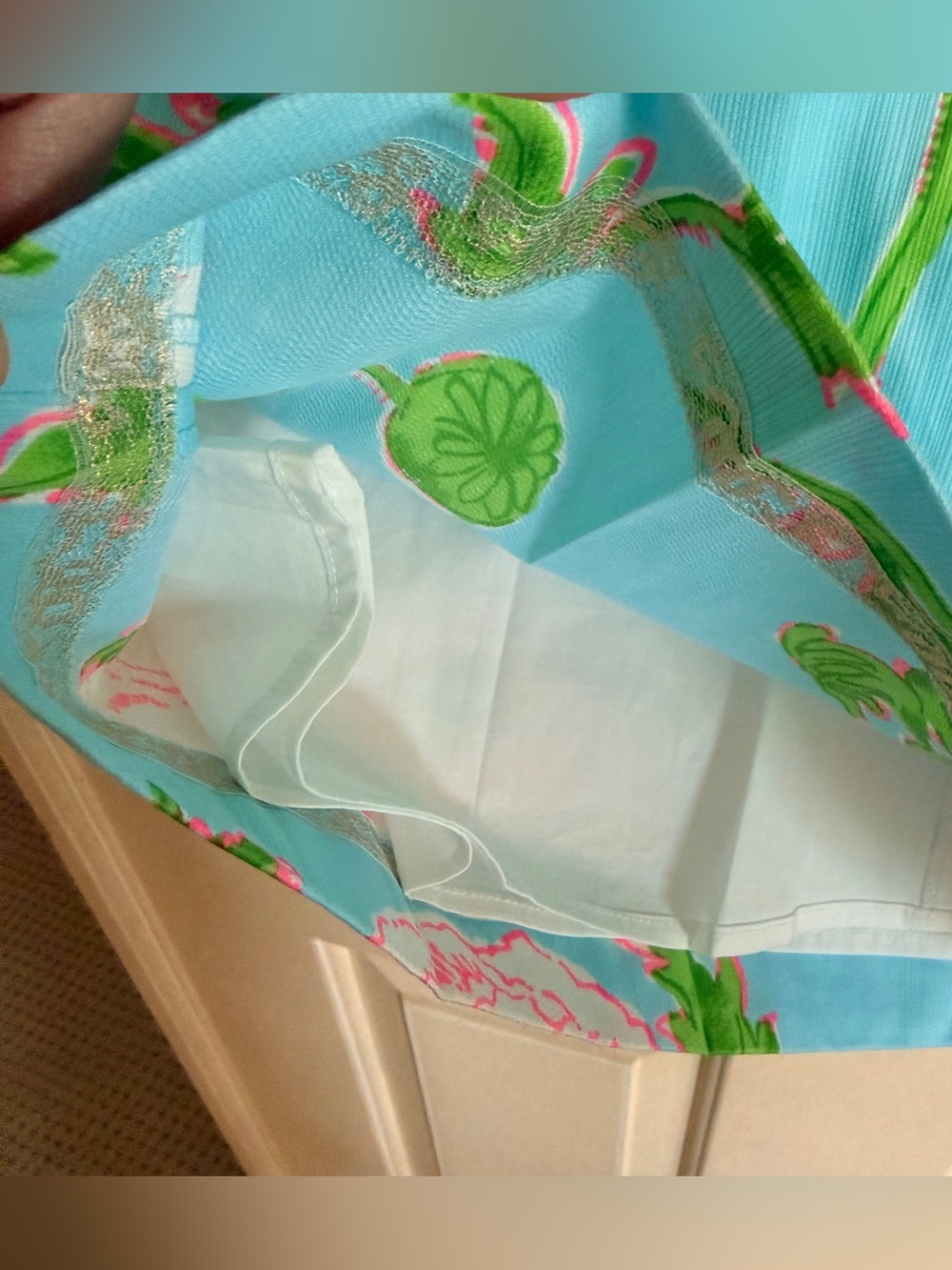 NWT Lilly Pulitzer Sidonie Stretch Shift Freshwater Blue Bursting Blooms - Picture 10 of 10